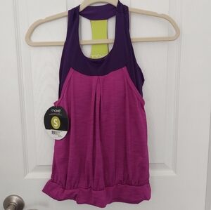 Moxie Cycling Layered Tank Iris Small